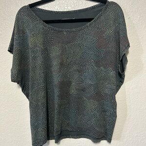 Prana Gray Dolman Sleeve Boxy Blouse